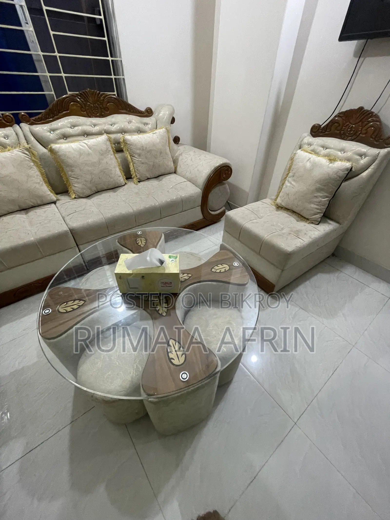 Victoria Segun Full Sofa Set With Table and Tools
