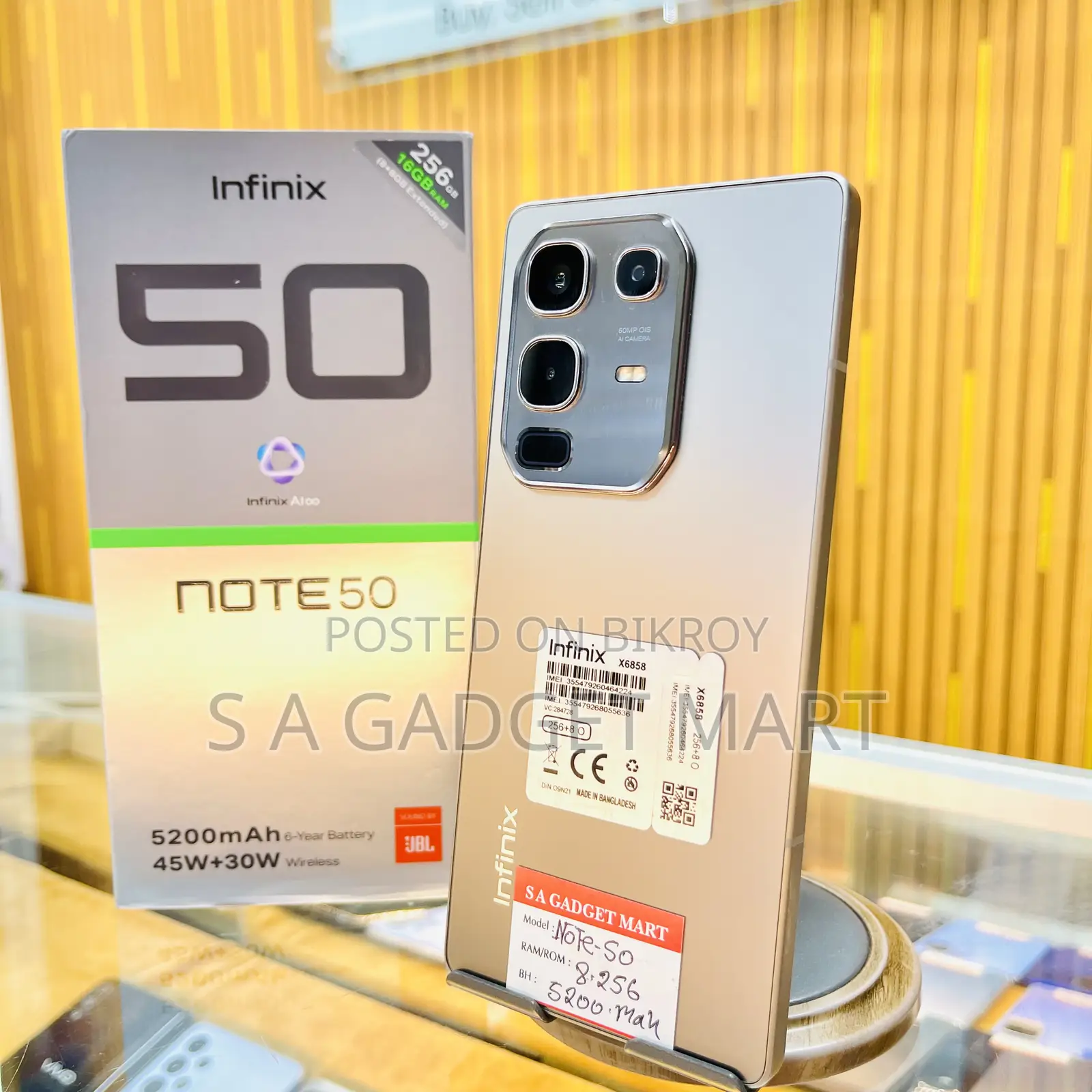 Infinix Note 50 4G 256 GB Gray