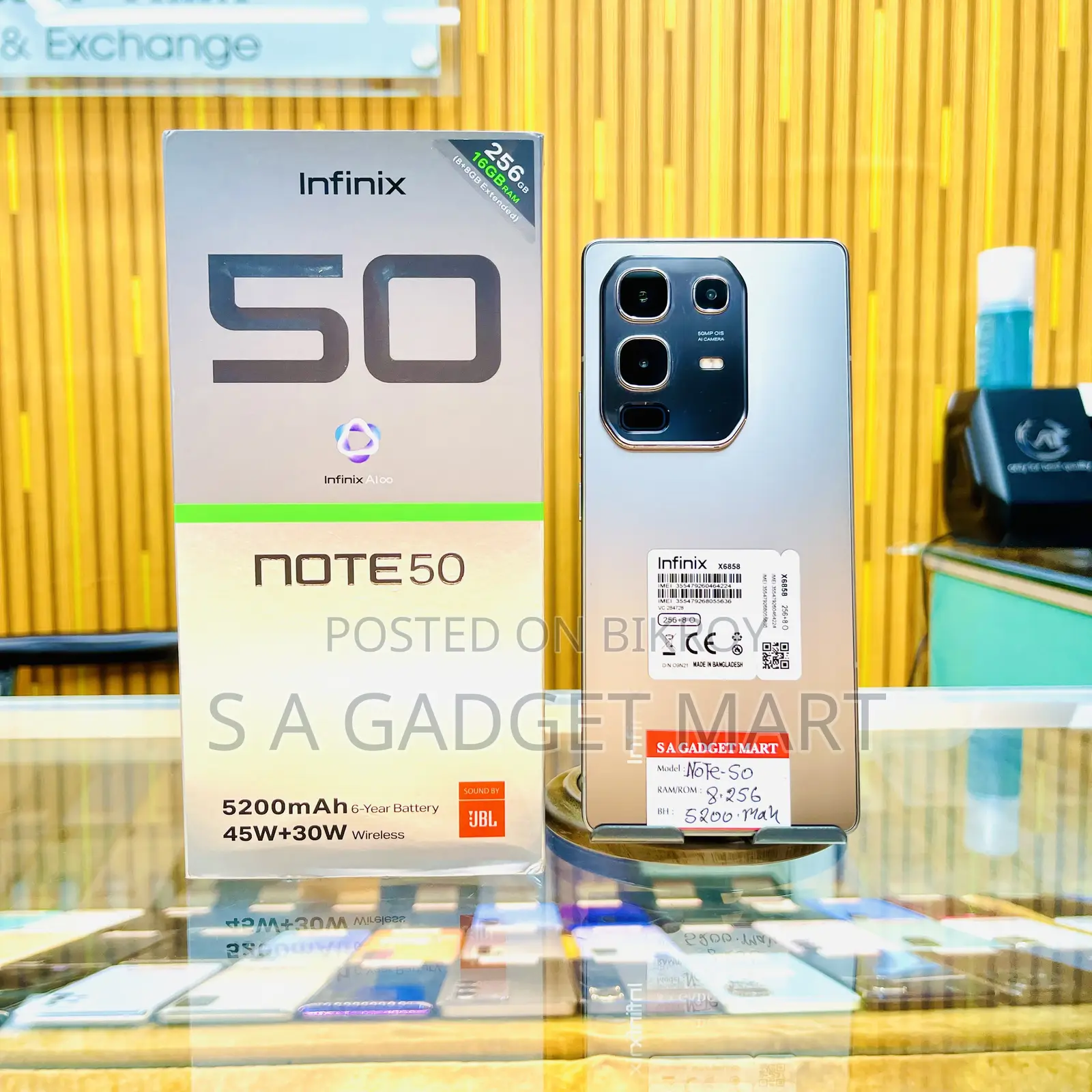 Infinix Note 50 4G 256 GB Gray