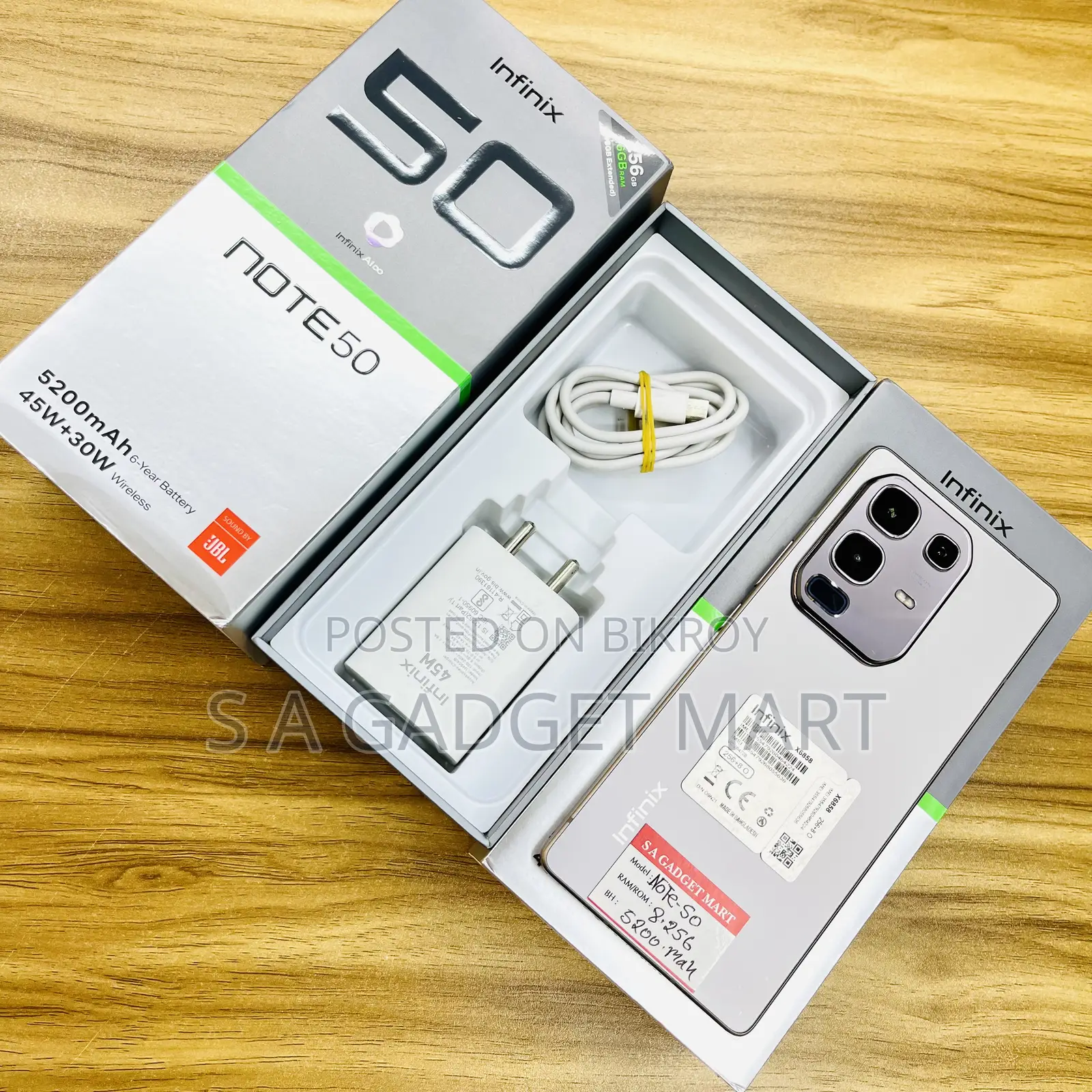 Infinix Note 50 4G 256 GB Gray
