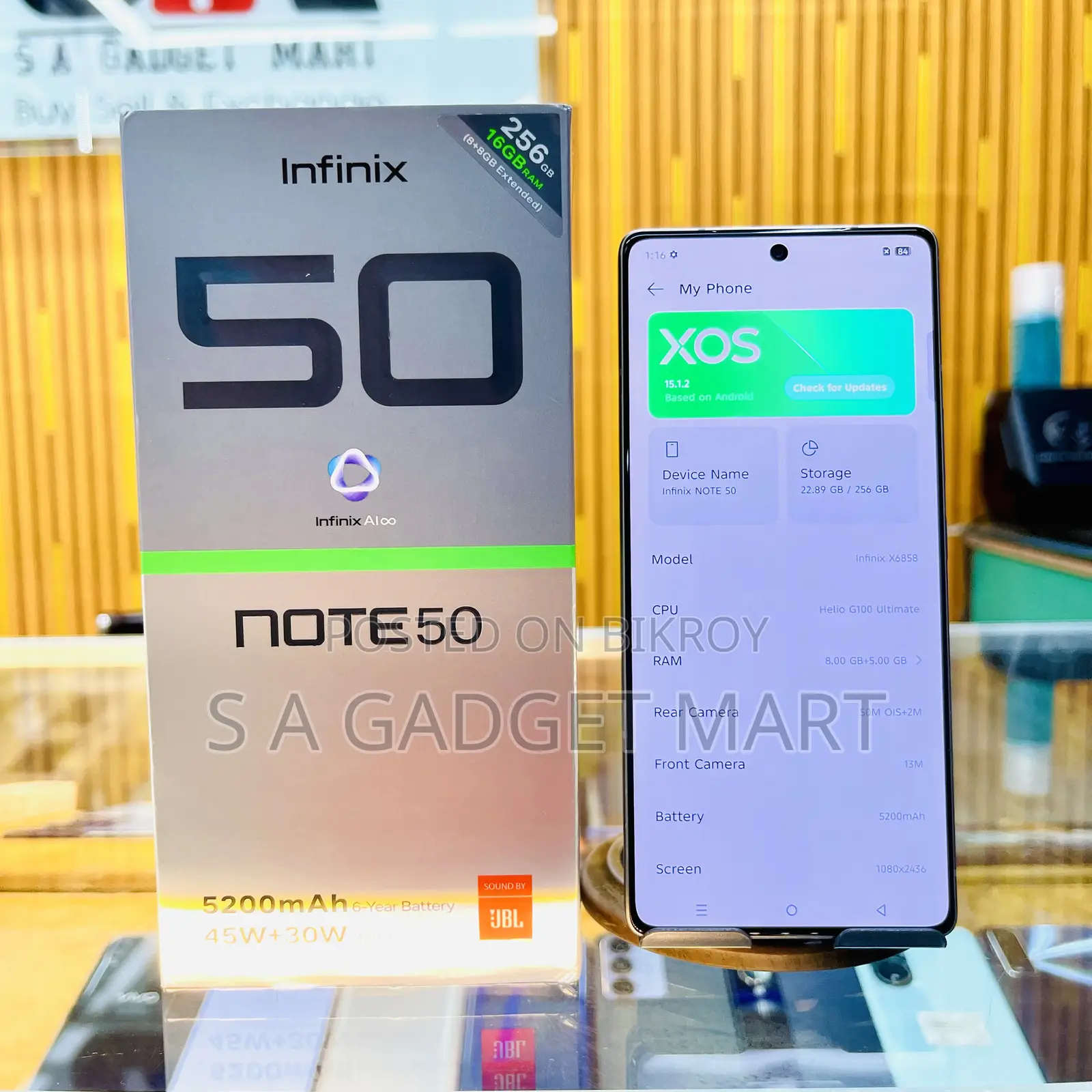 Infinix Note 50 4G 256 GB Gray