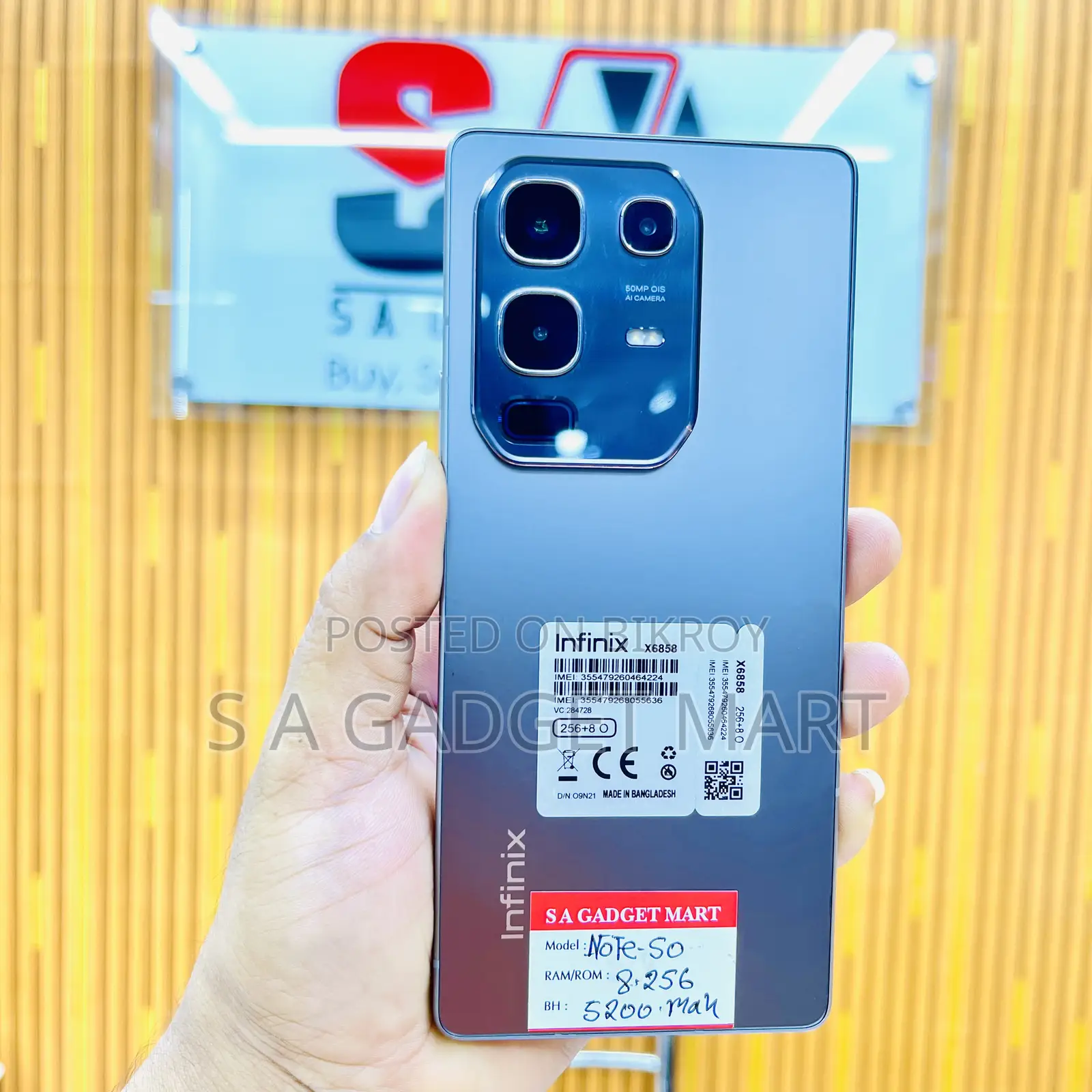 Infinix Note 50 4G 256 GB Gray
