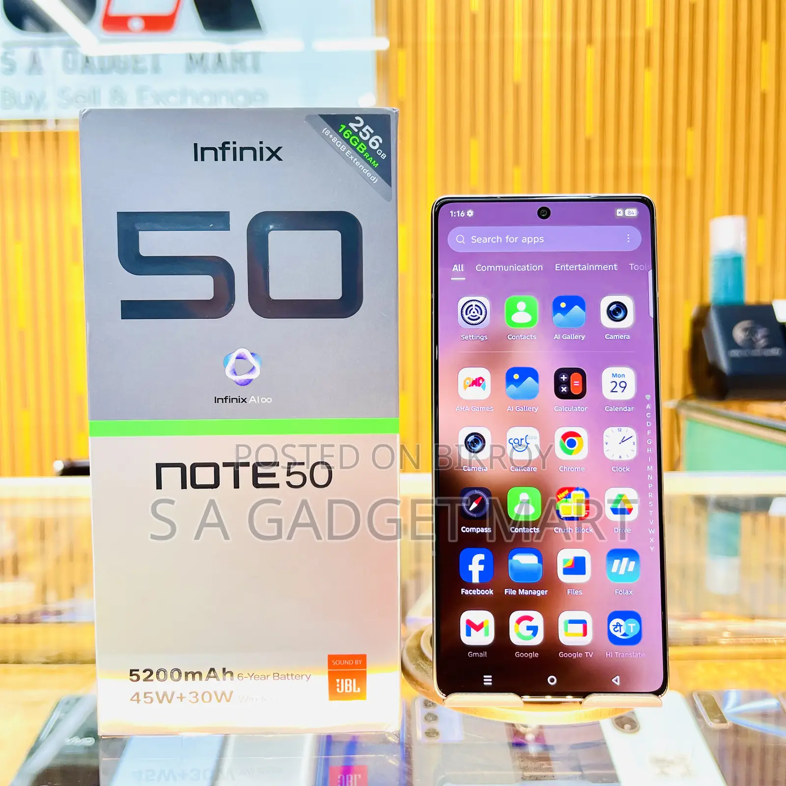 Infinix Note 50 4G 256 GB Gray