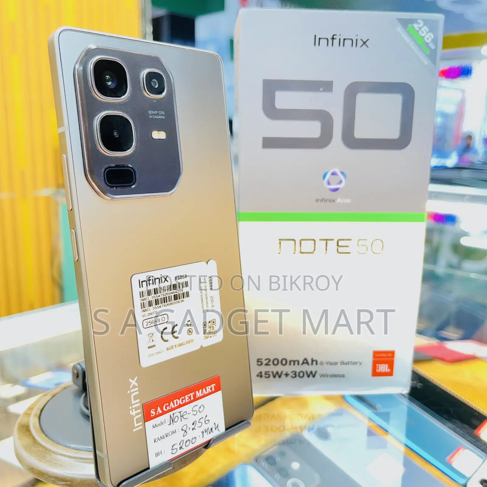 Infinix Note 50 4G 256 GB Gray