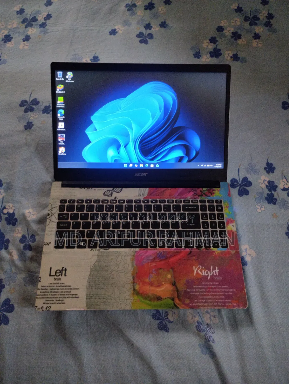 Laptop Acer Aspire 3 8GB AMD Ryzen 3 HDD+SSD 1T