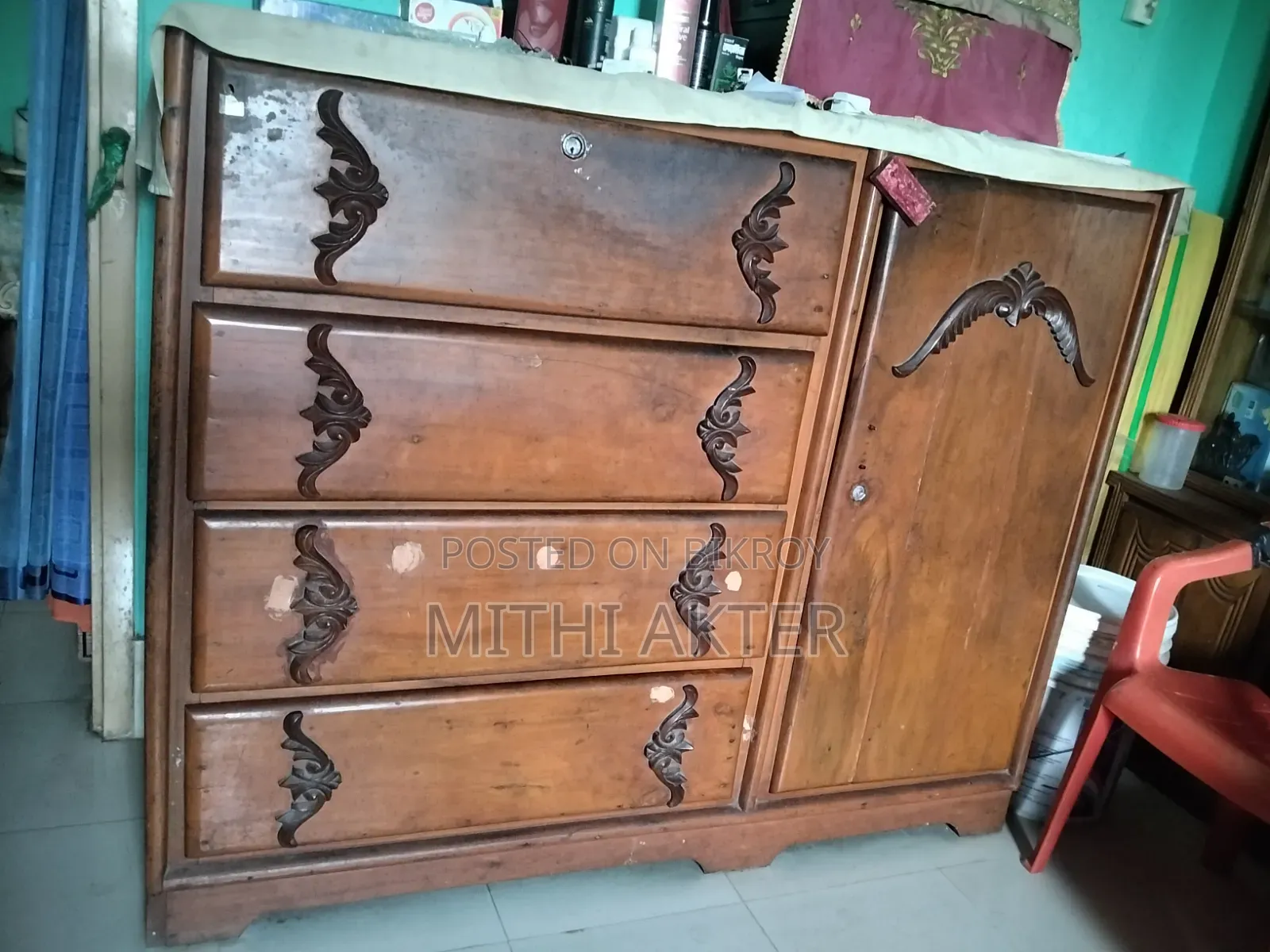 Mahogany Wood Wardrobe