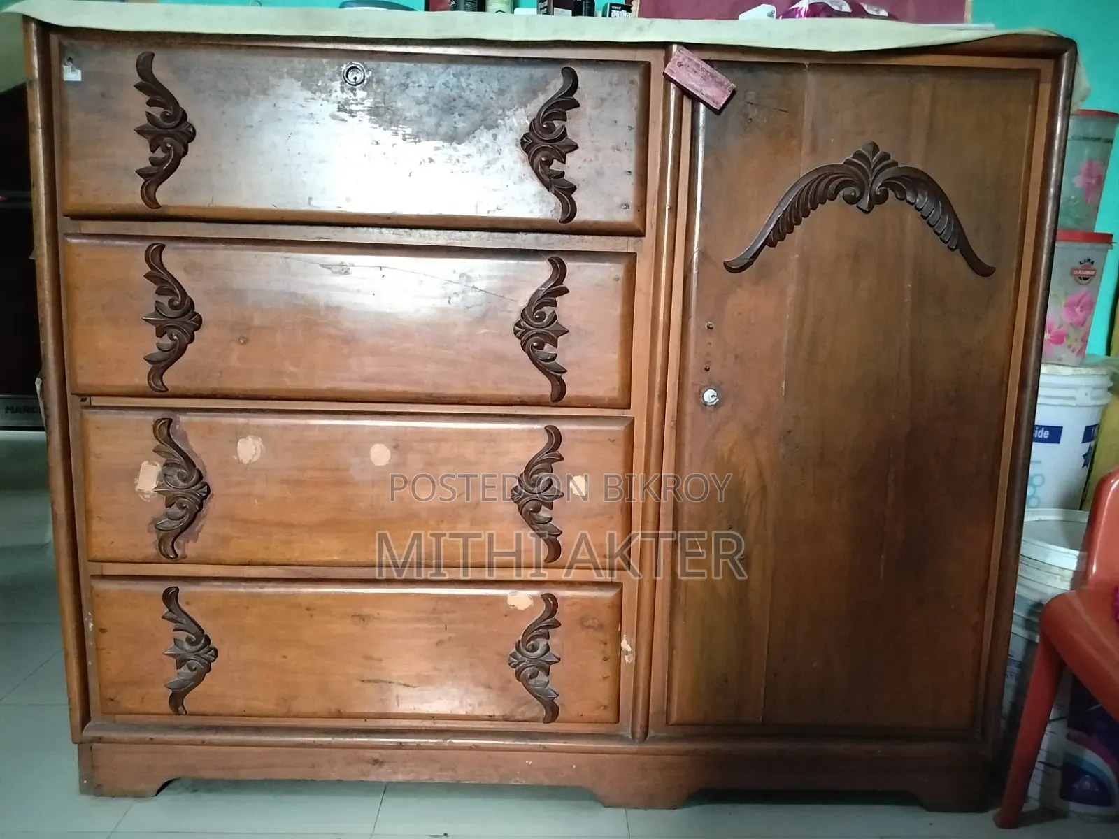 Mahogany Wood Wardrobe