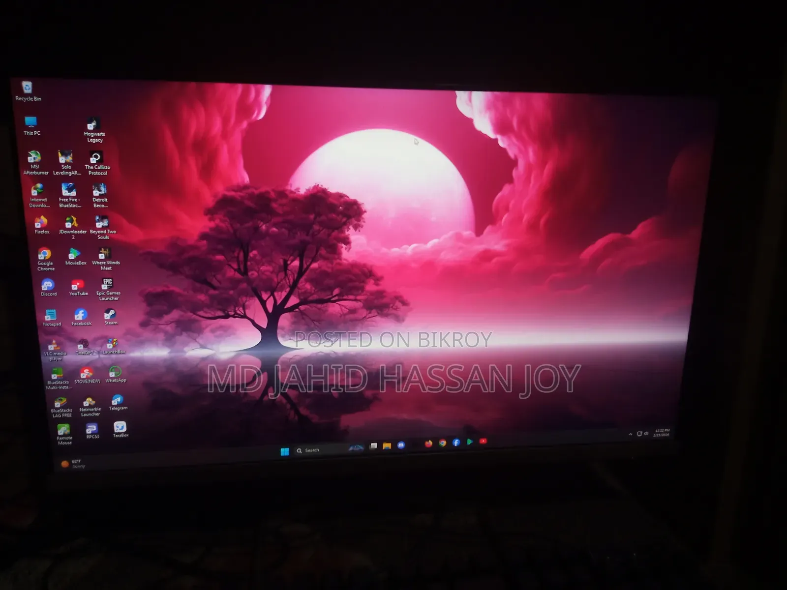 Desktop Computer MSI model 16GB Intel SSD 1T