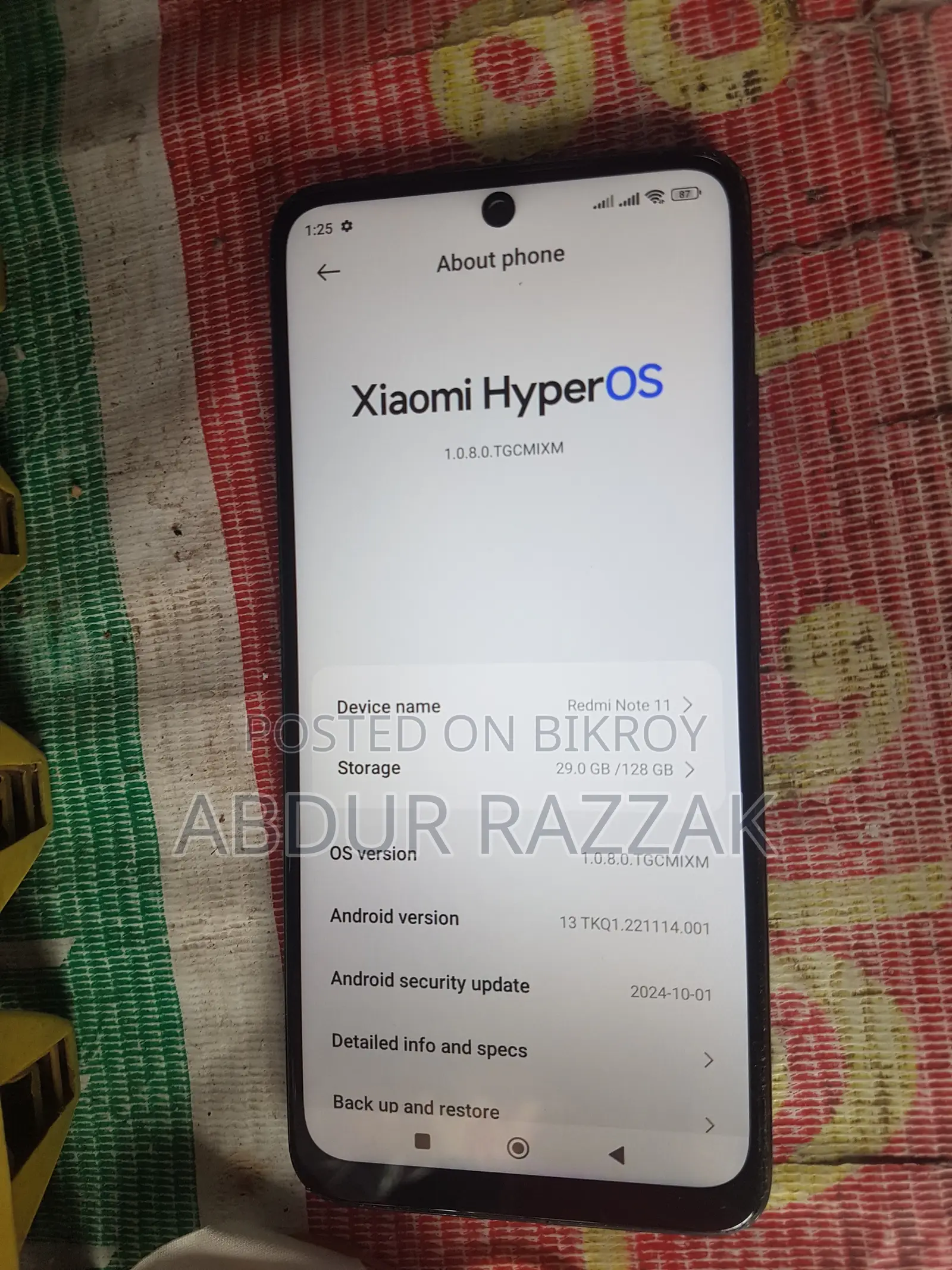 Xiaomi Redmi Note 11 128 GB Gray