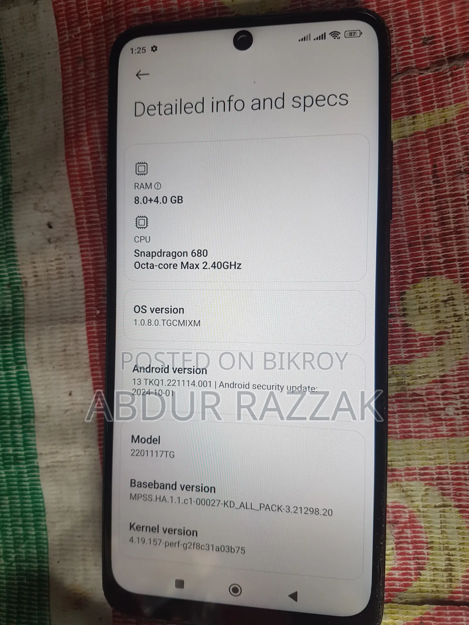Xiaomi Redmi Note 11 128 GB Gray