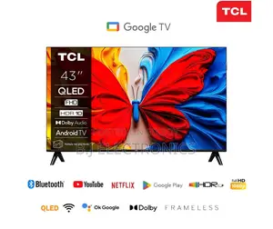 Tcl 43s5k 43''| Qled Full Hd Bezel-less|Google Smart Tv | Dolby Audio