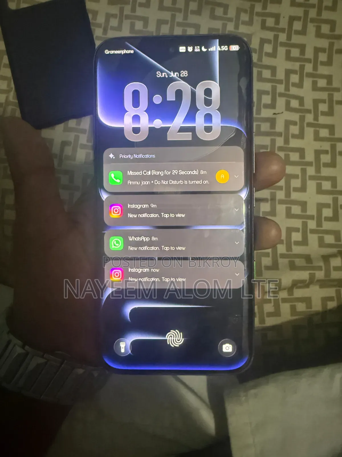 নতুন ইনফিনিক্স নোট এজ ১২৮ জিবি কালো