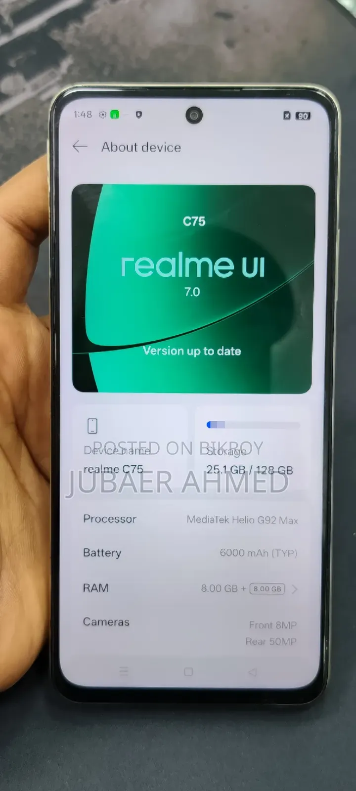 Realme C75 128 GB White