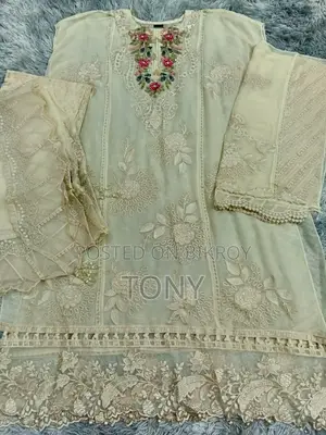 Original Pakistani Party Wear Luxury Chiffon Fabric Unstitched