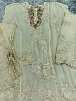 Original Pakistani Party Wear Luxury Chiffon Fabric Unstitched