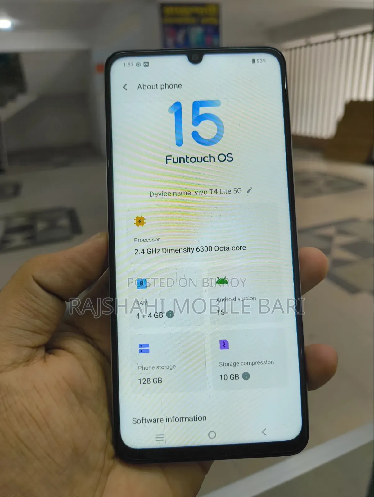 Vivo T4 Lite 128 GB Gray