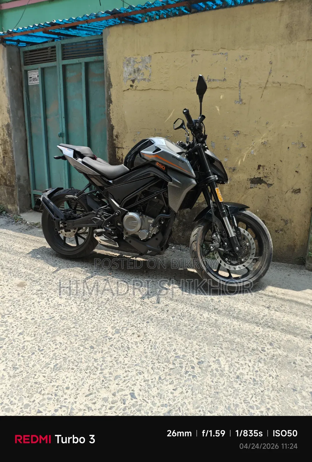 New CFMoto 250NK 2026 Black