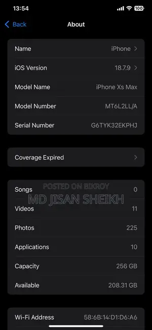Apple iPhone XS Max 256 GB Rose Gold
