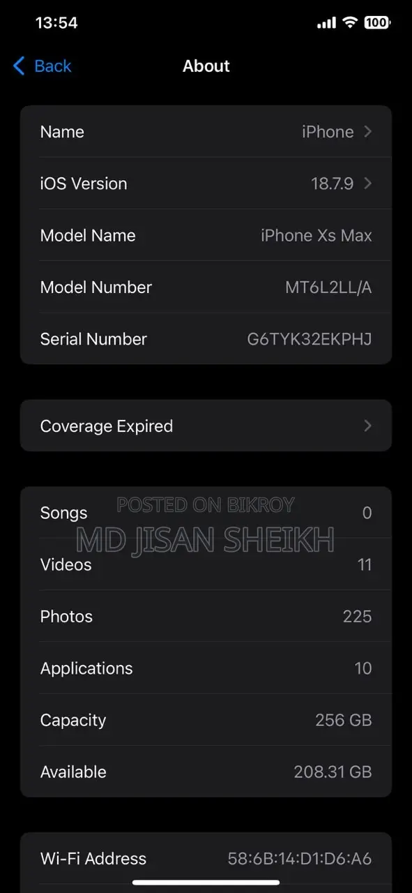 Apple iPhone XS Max 256 GB Rose Gold