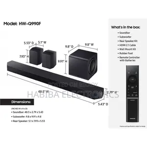 Samsung Q990f 11.1.4ch Dolby Atmos Soundbar Price In Bangladesh