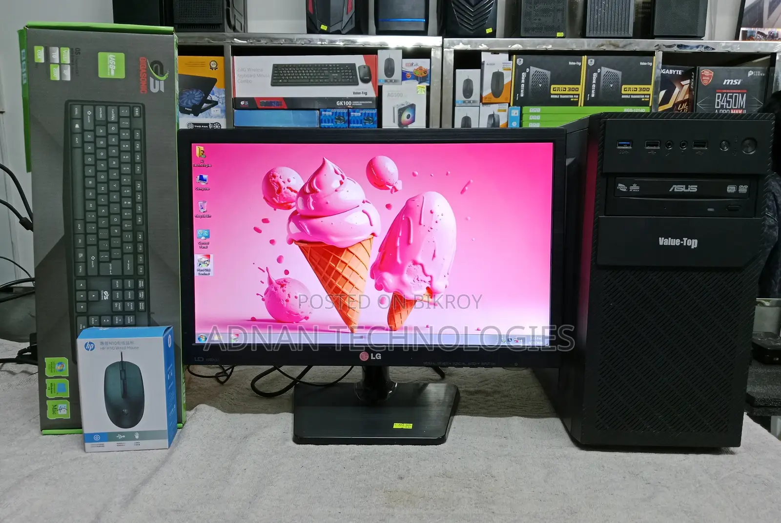 Desktop Computer 4GB Intel Core I3 SSD 128GB