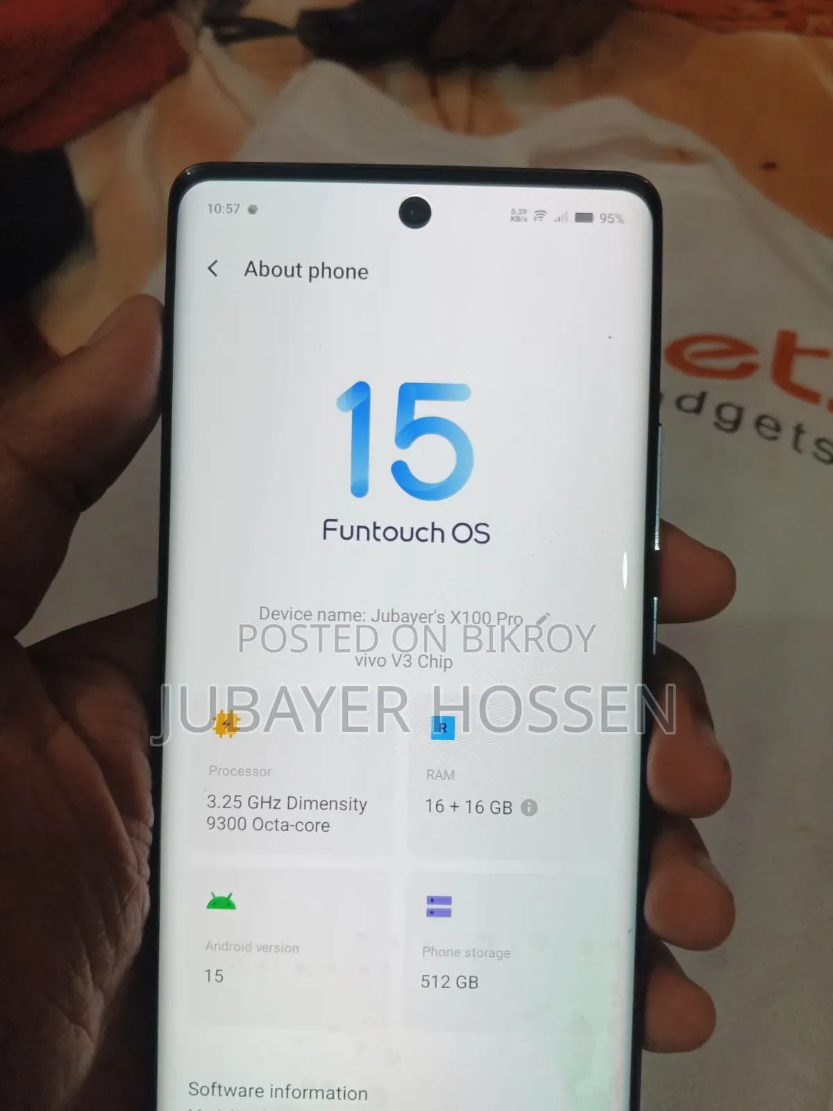 ভিভো এক্স১০০ প্রো ৫১২ জিবি ব্ল্যাক