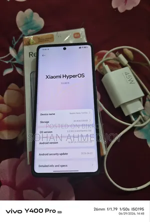 শাওমি রেডমি নোট ১৪ প্রো ২৫৬ জিবি কালো
