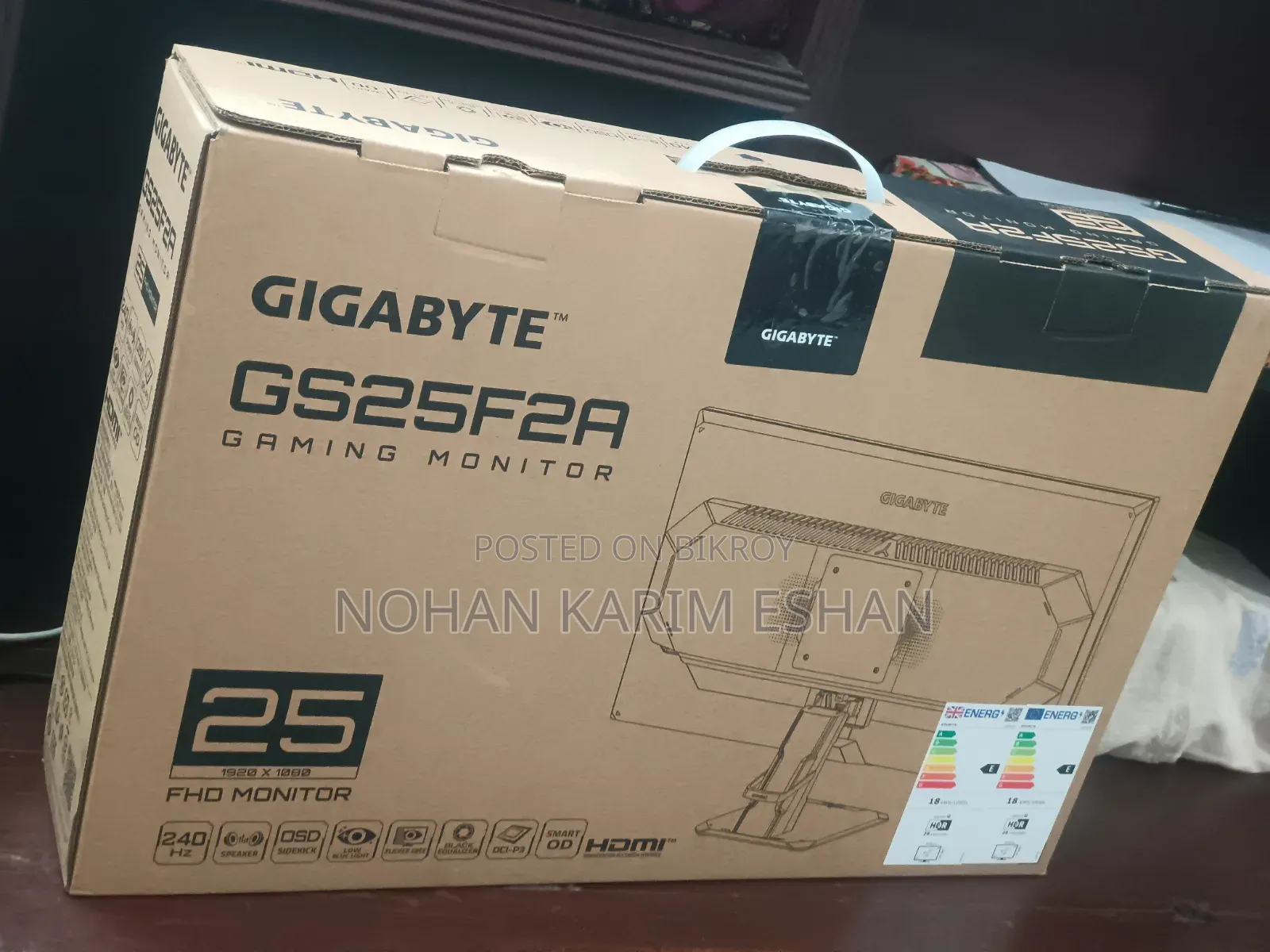 Gigabyte Gs25f2a Monitor Fully New