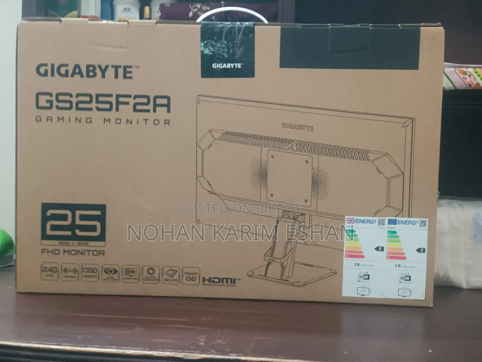 Gigabyte Gs25f2a Monitor Fully New