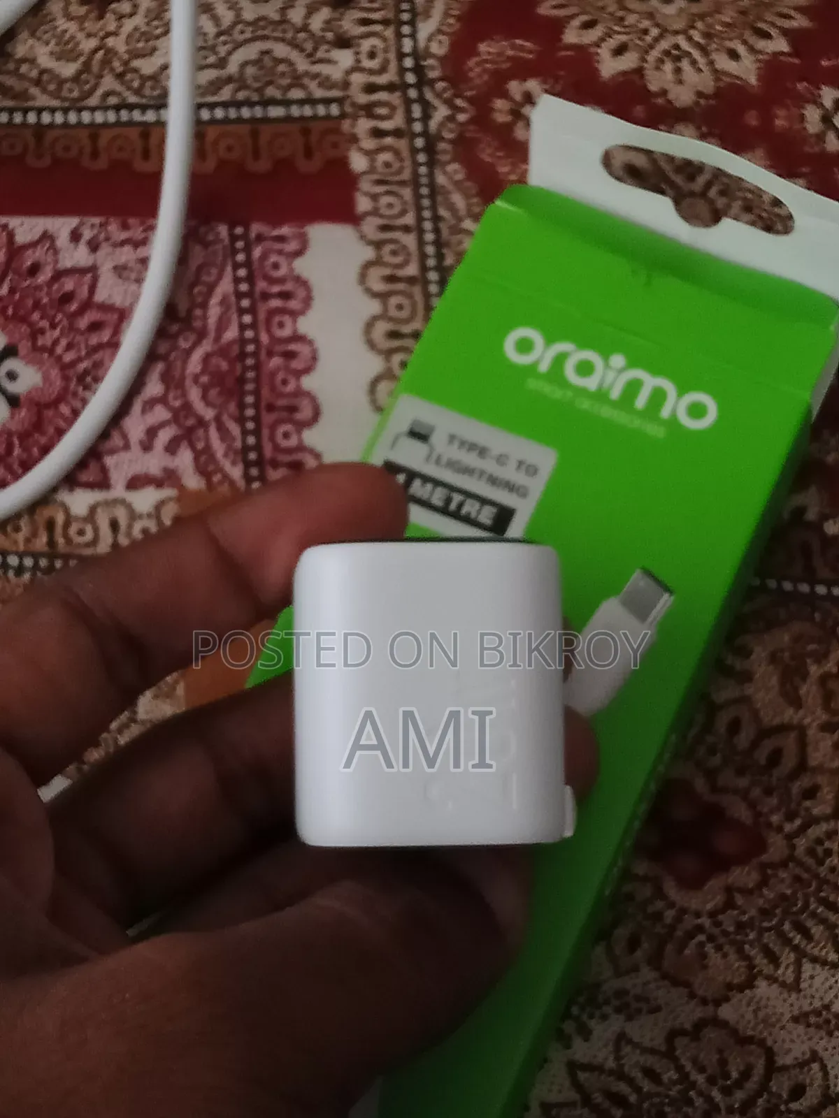 Anker Zolo 20w and Oraimo Type C to Lightning Cable