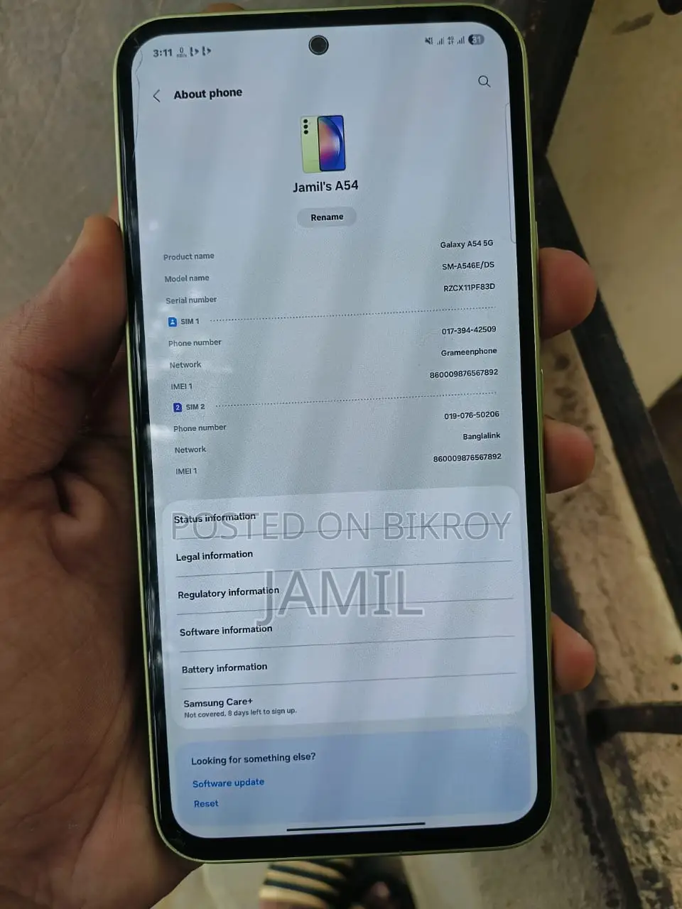 Samsung Galaxy A54 5G 128 GB Green