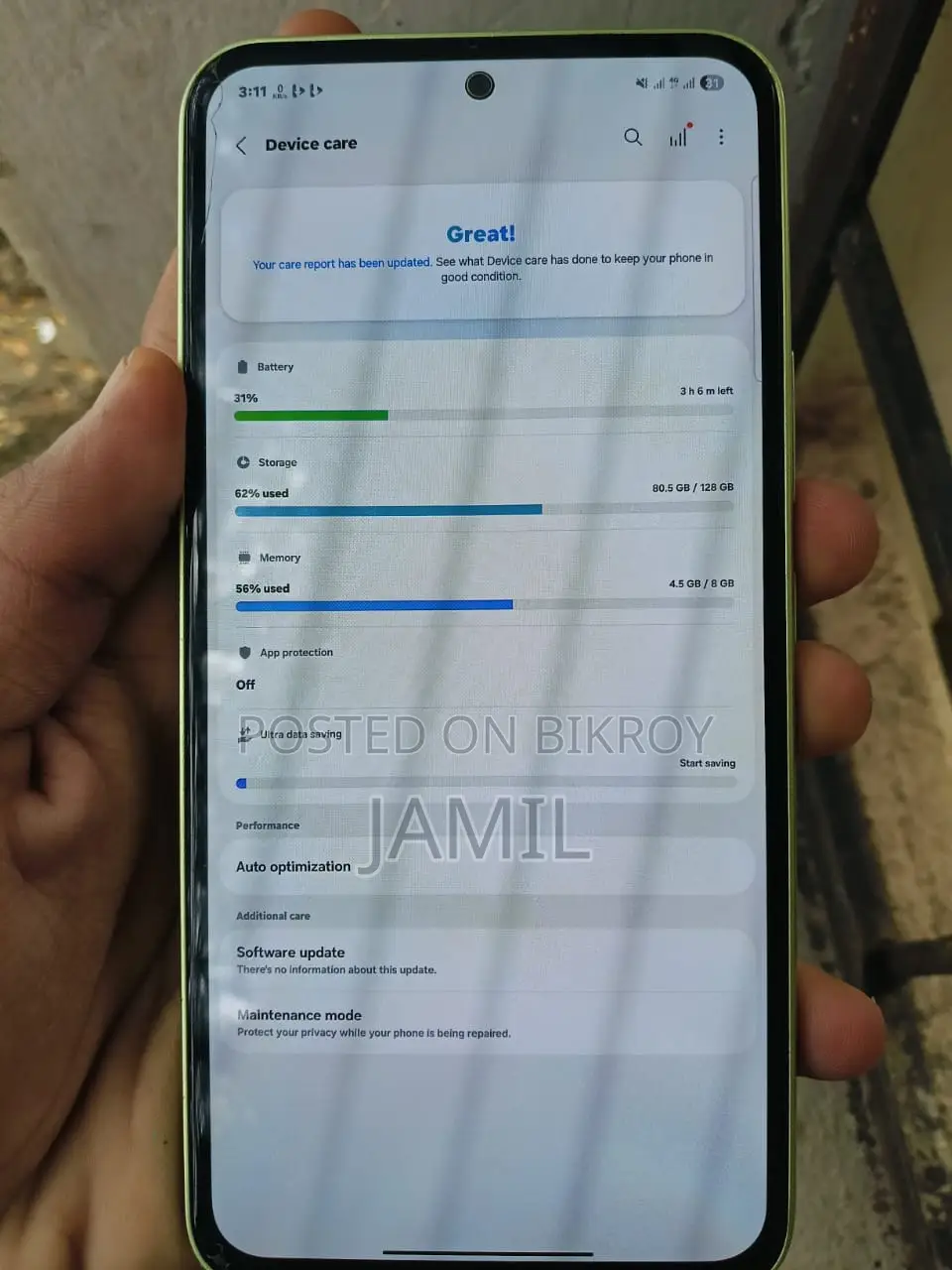 Samsung Galaxy A54 5G 128 GB Green