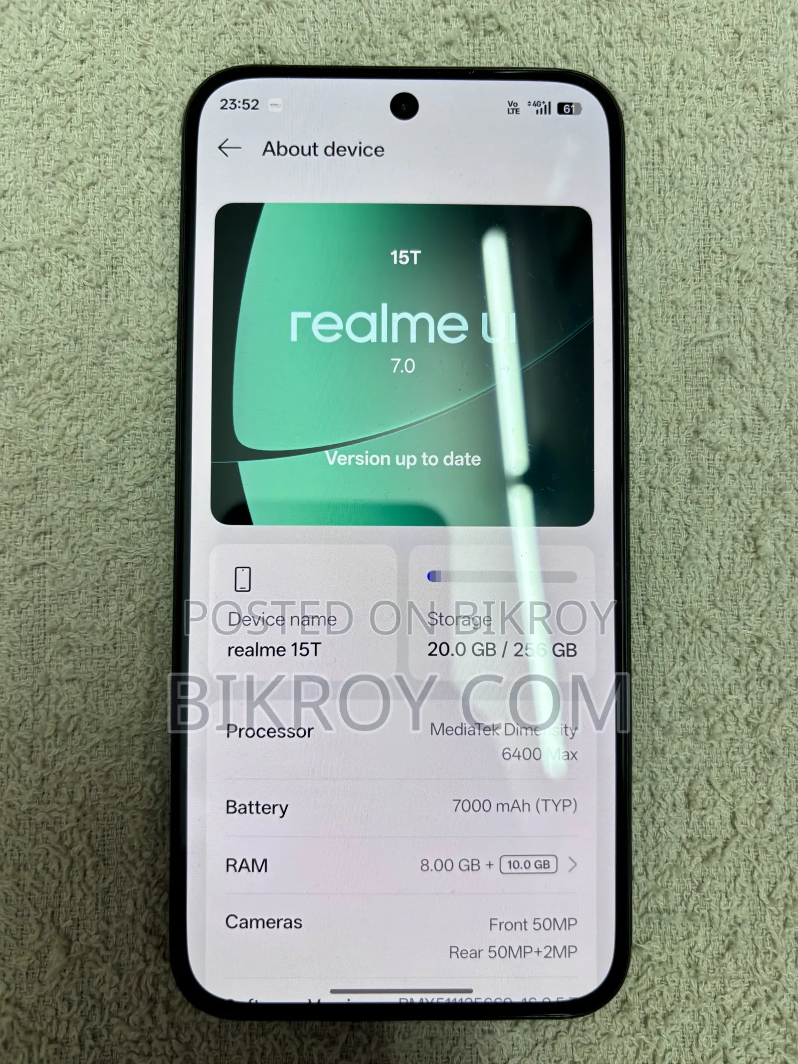 New Realme 15T 256 GB Black