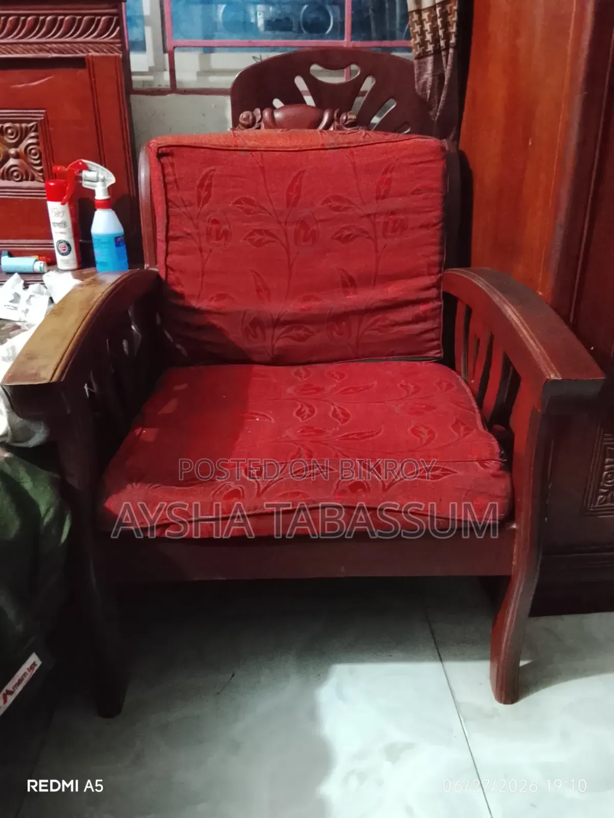 Teak Wood Sofa Set (including tea table)