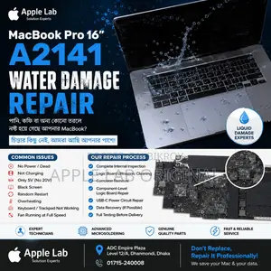 MacBook Pro 16" A2141 (2019) Water Damage Repair