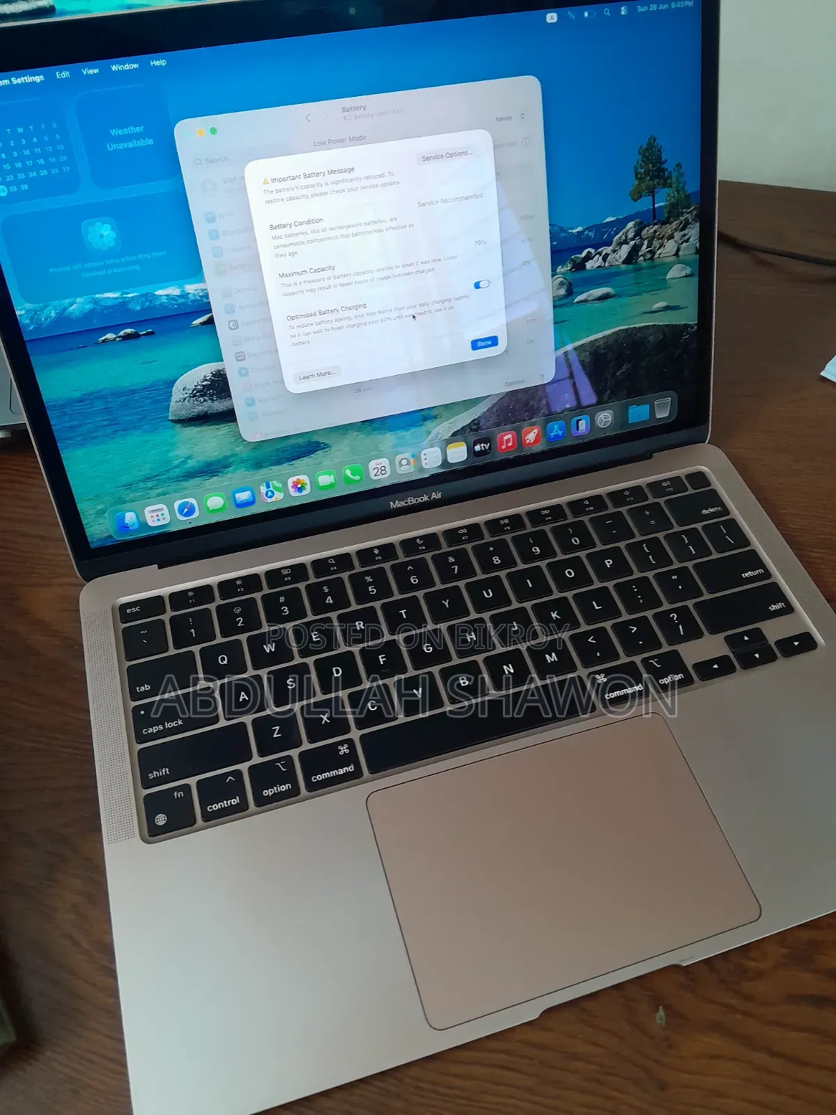 Laptop Apple MacBook Air 2020 M1 8GB Apple M1 SSD 256GB
