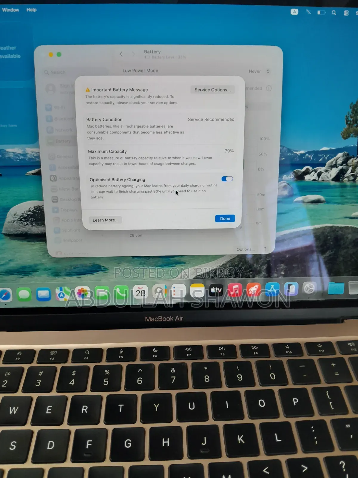 Laptop Apple MacBook Air 2020 M1 8GB Apple M1 SSD 256GB