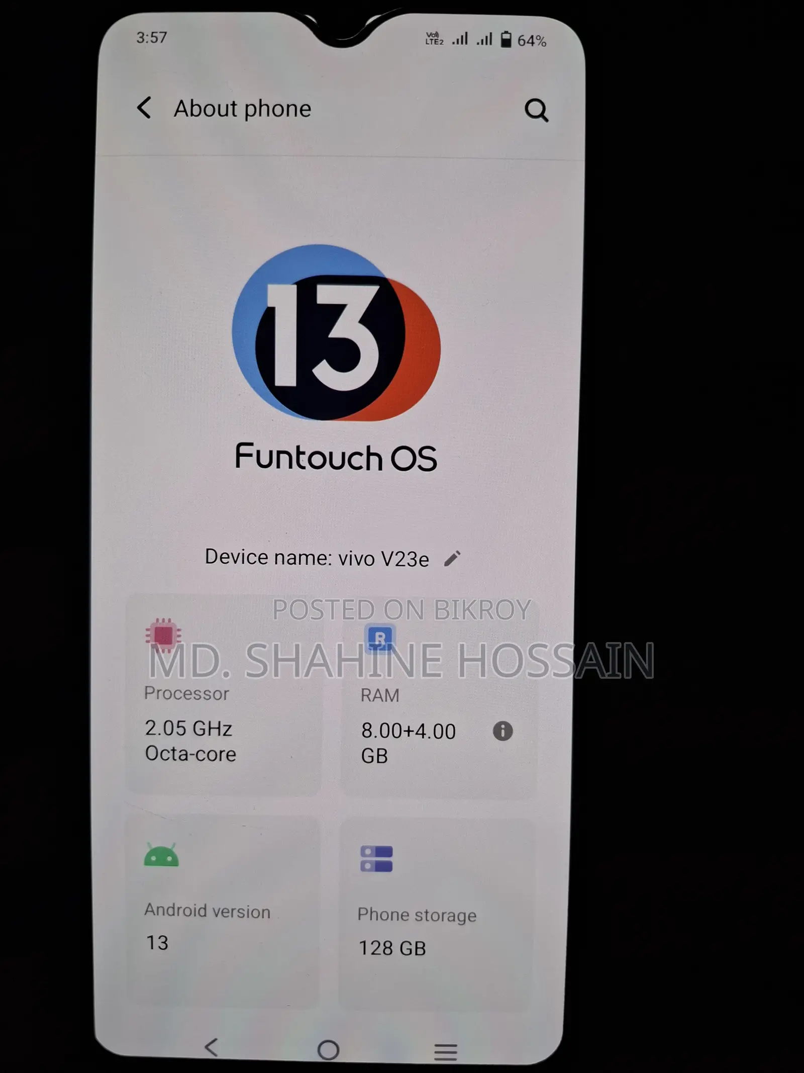 Vivo V23 128 GB Gold