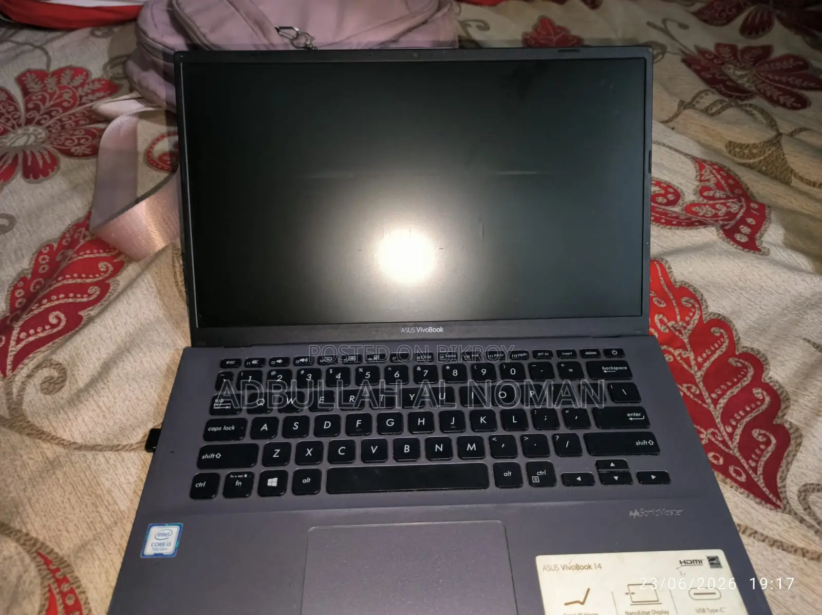 Laptop Asus Vivobook 14 4GB Intel Core I3 SSD 128GB