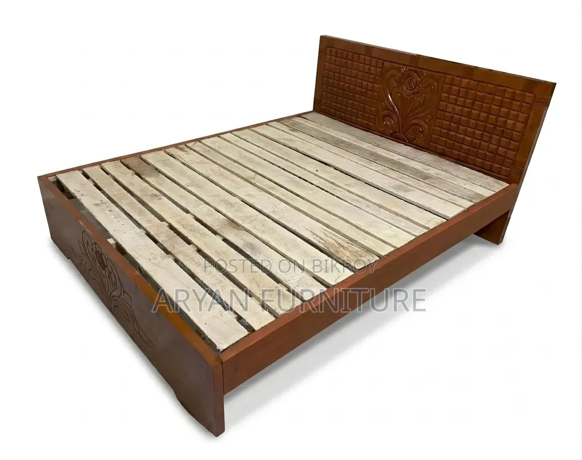 Solid Wood Double Bed Free Home Delivery Everywhere No Advance Price Fixed