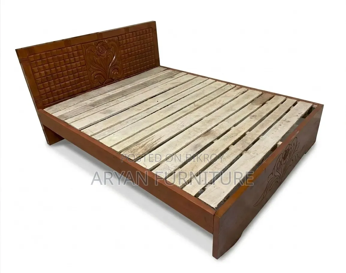 Solid Wood Double Bed Free Home Delivery Everywhere No Advance Price Fixed