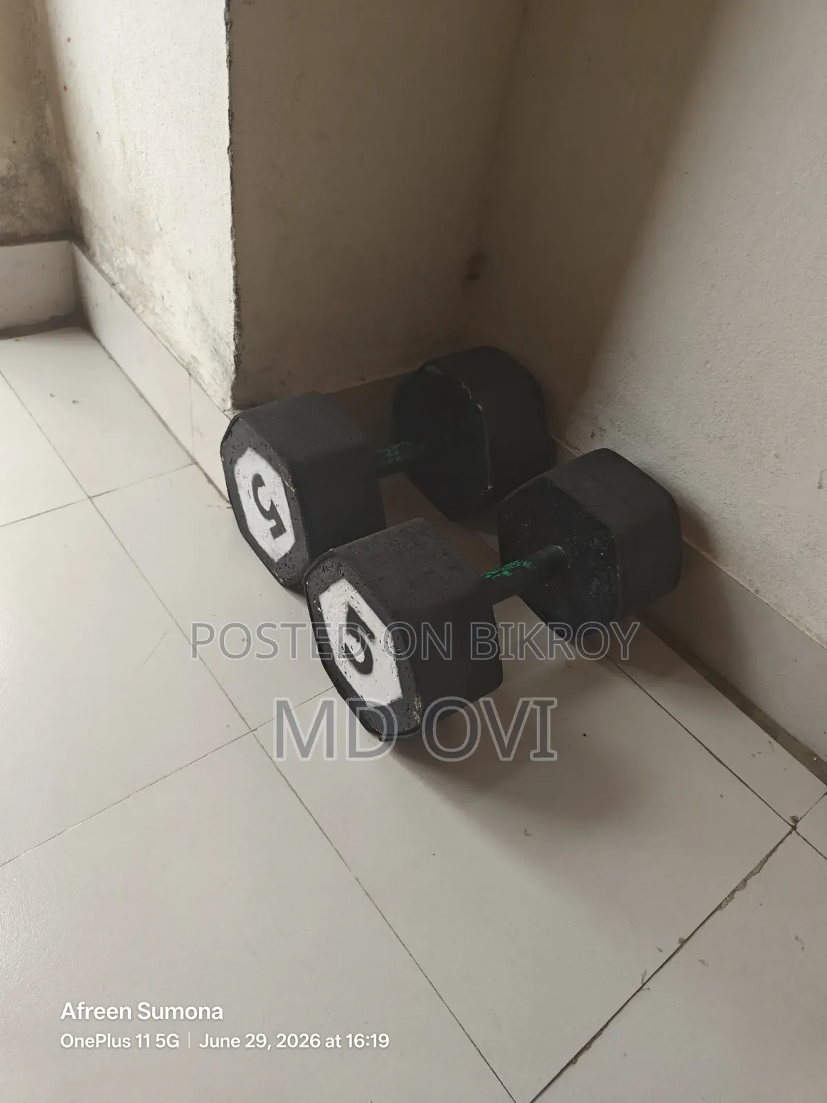 5 kg Hex Dumbbell (pair) for sale