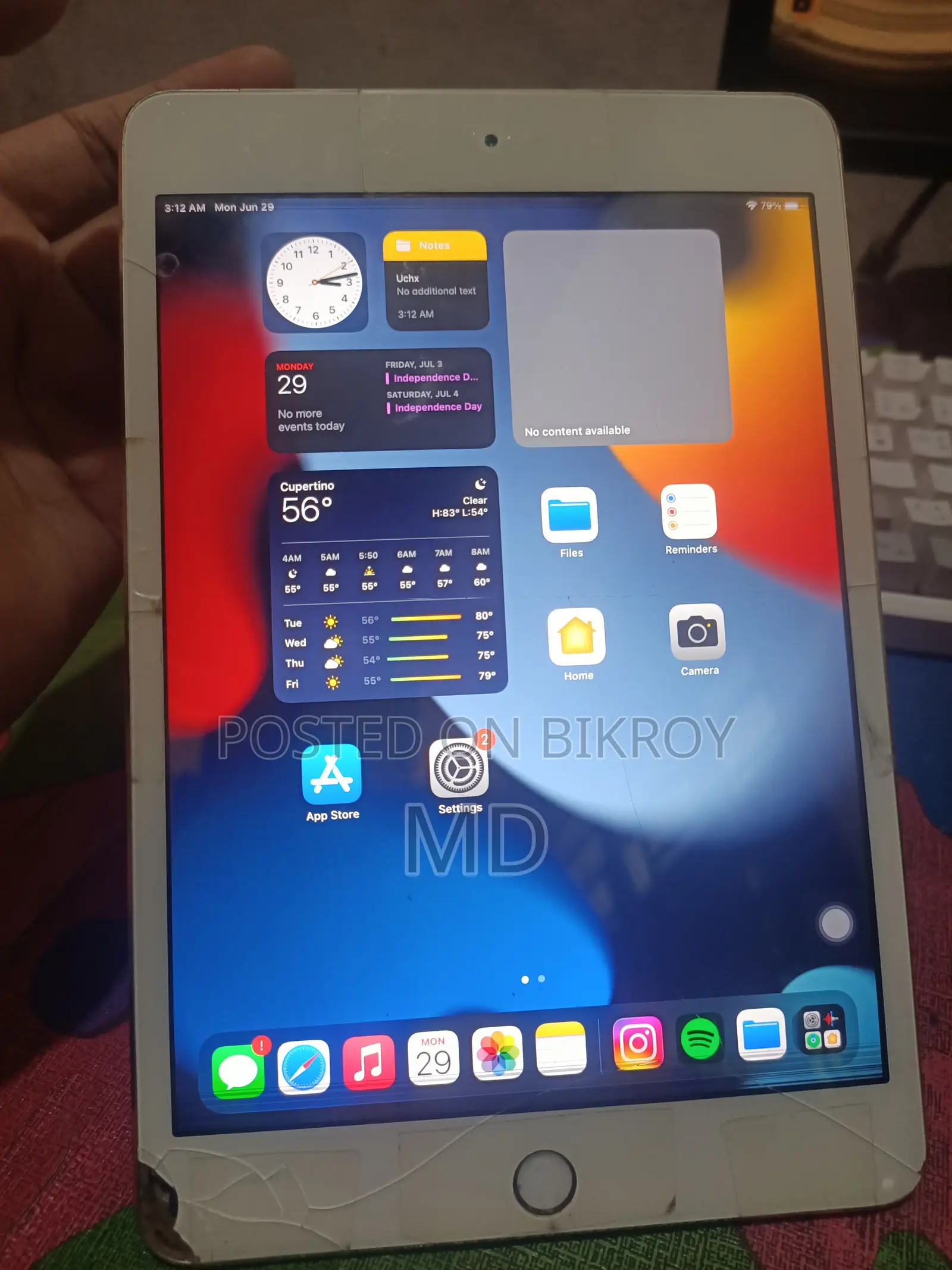 Apple iPad mini 4 16 GB Silver