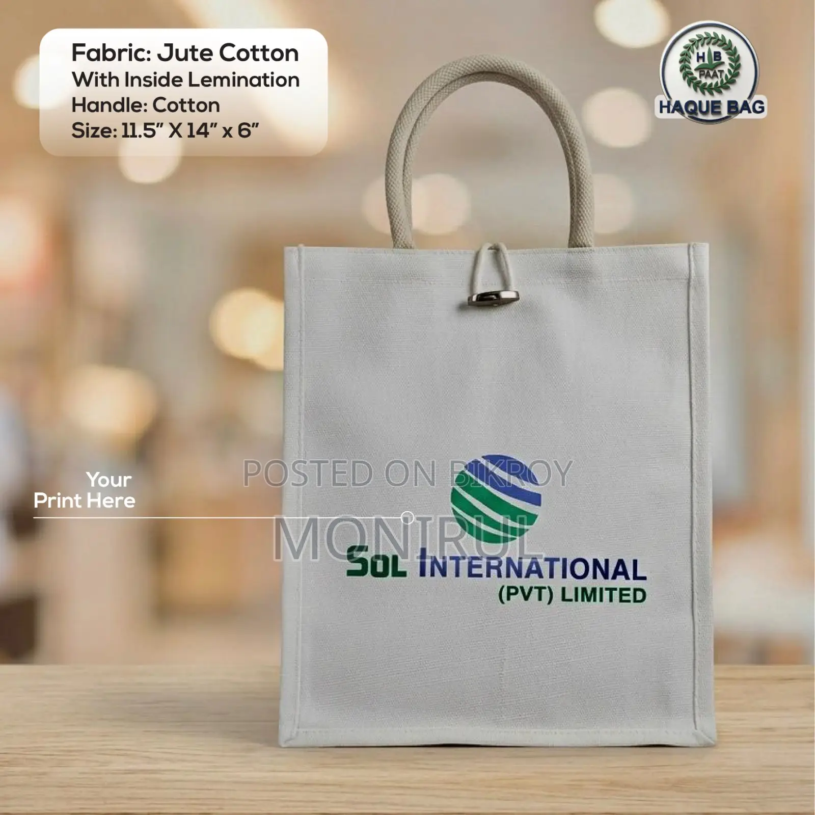 Jute Bag Hand Bag