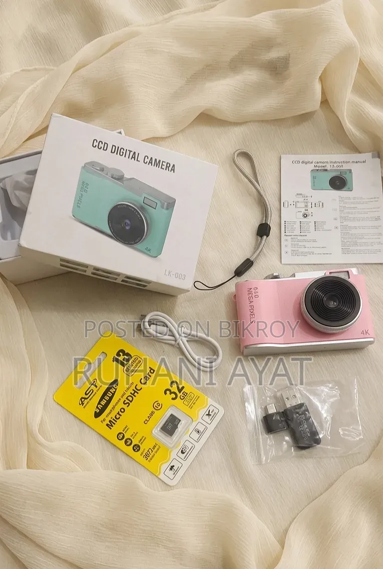 Lk-003 Retro CCD Digital Camera (With 32gb Memory Card Full Box)
