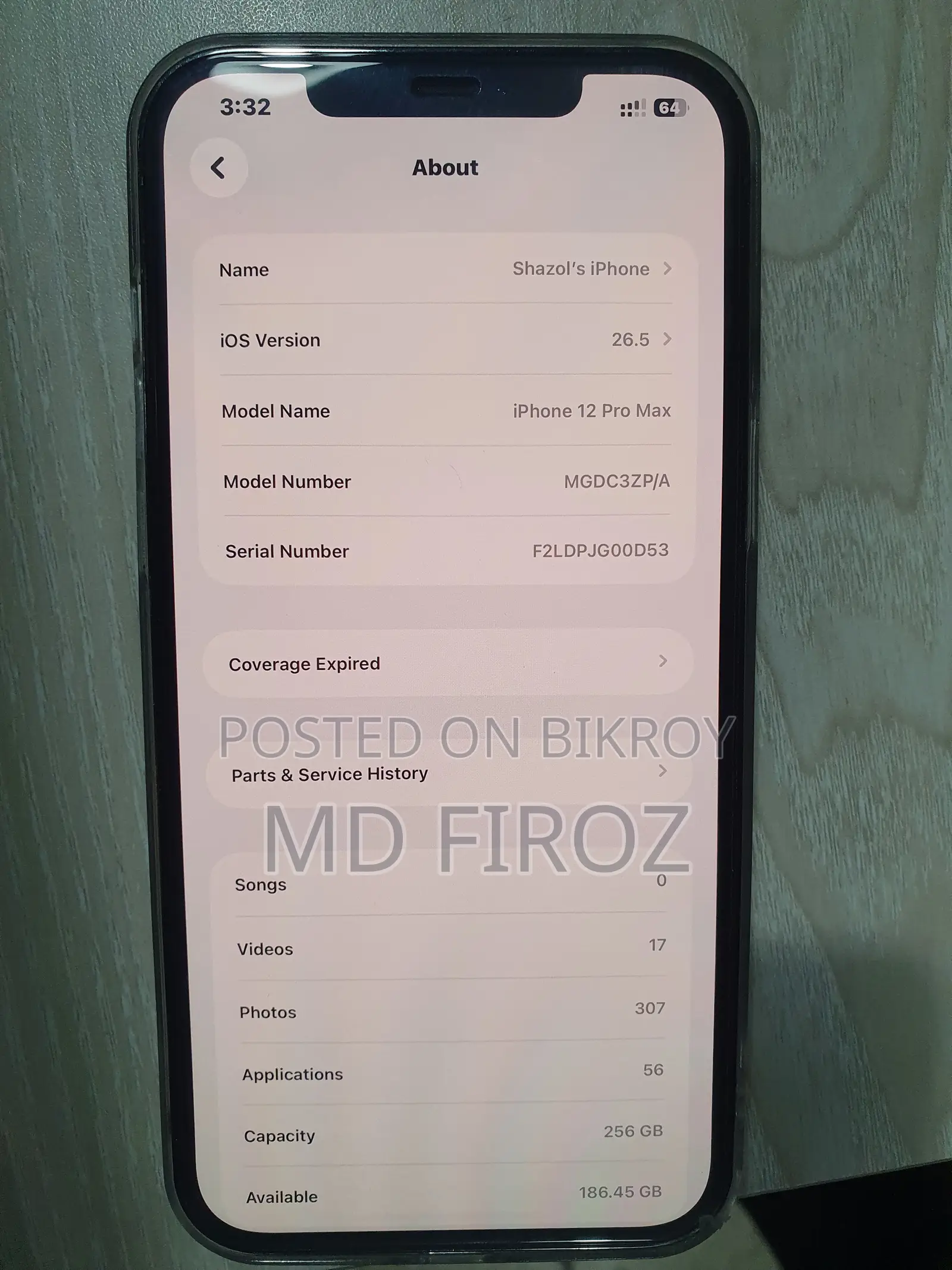 Apple iPhone 12 Pro Max 256 GB Black