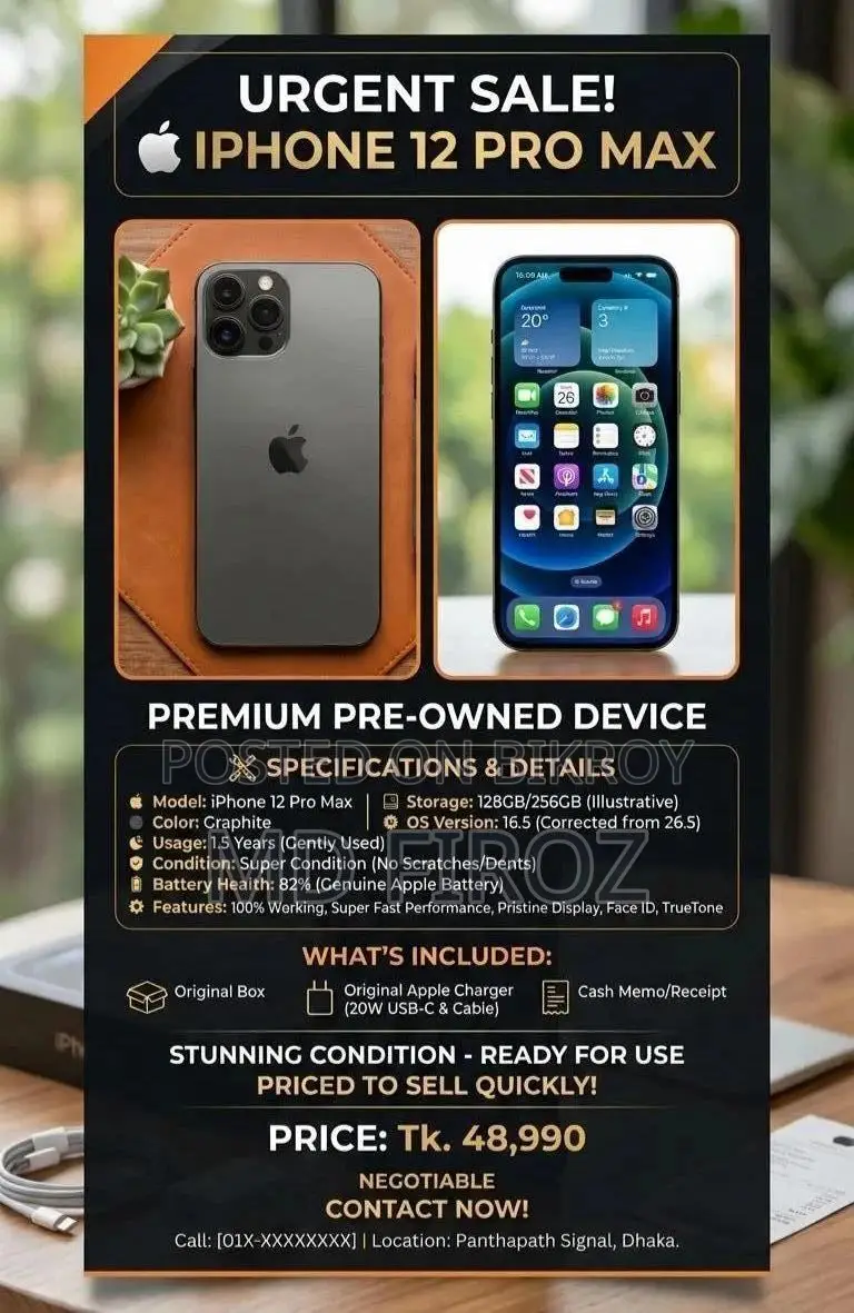 Apple iPhone 12 Pro Max 256 GB Black
