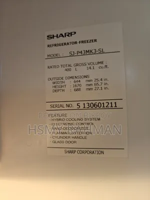 Sharp Plasmacluster 14 Cubic Feet Fridge