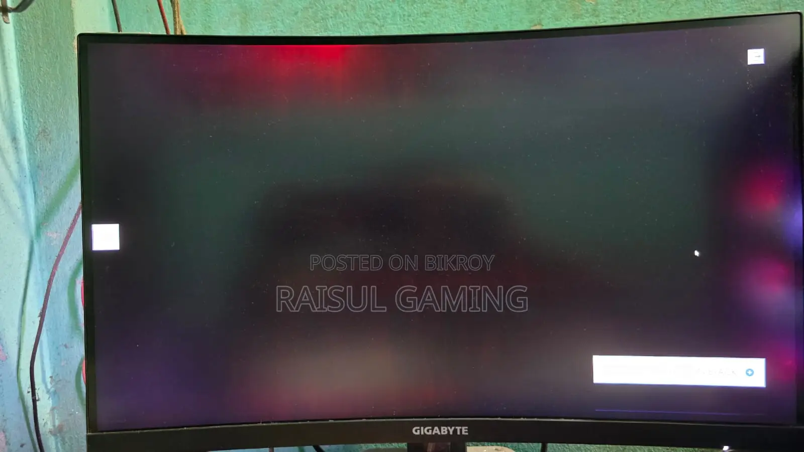 Gigabyte G27qc ( প্যানেল সমস্যা)