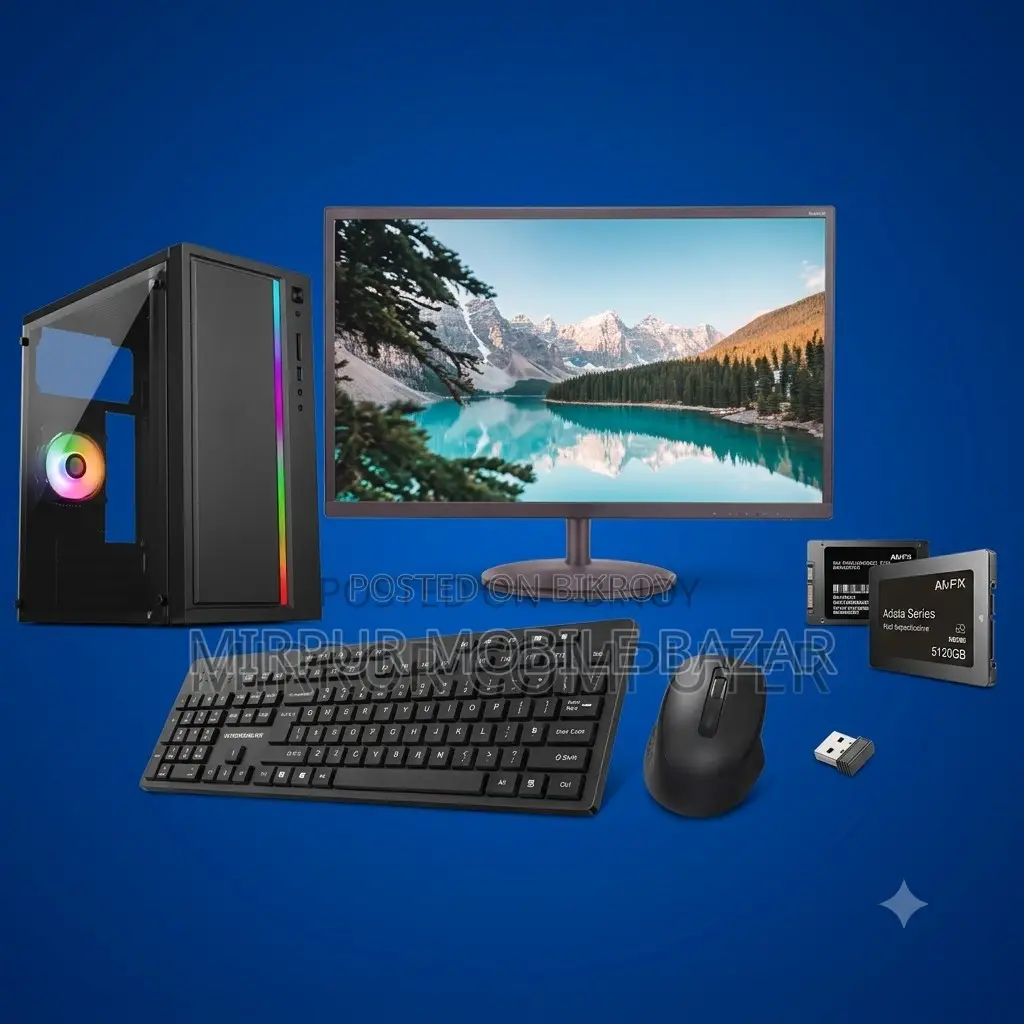 New Desktop Computer 8GB Intel Core i5 SSD 128GB